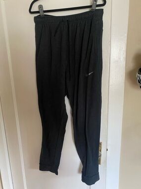 Nike Black Jogger Sweatpants with Swoosh